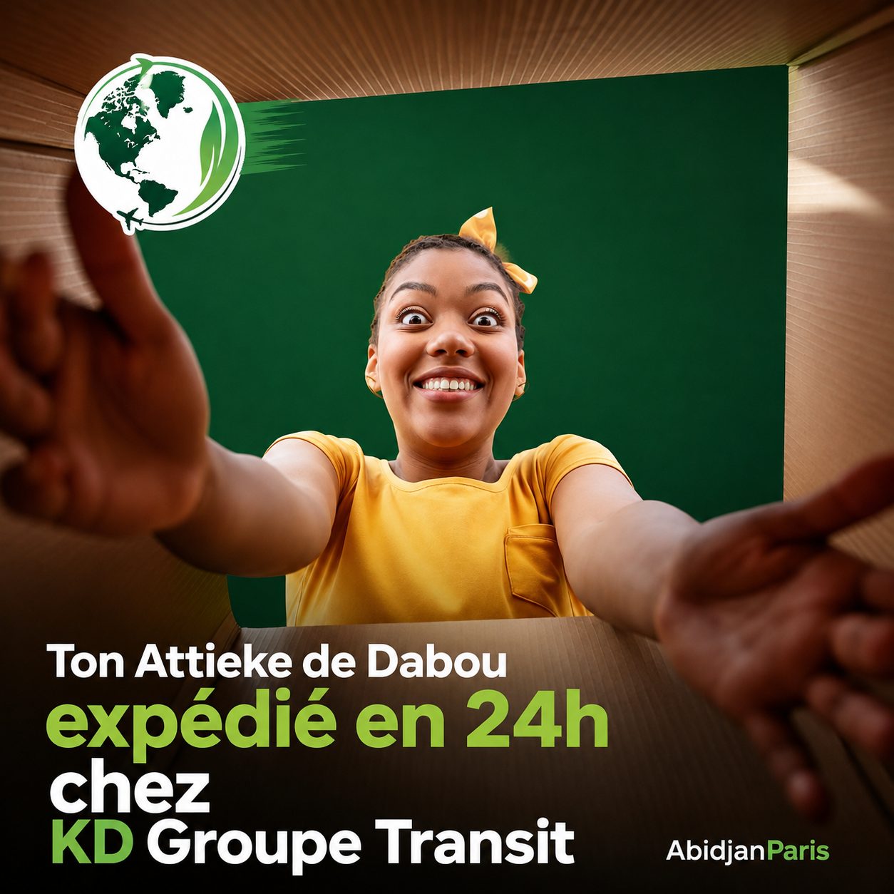 Ton Attiéké de Dabou expédié en 24h chez KD Groupe Transit — Abidjan Paris